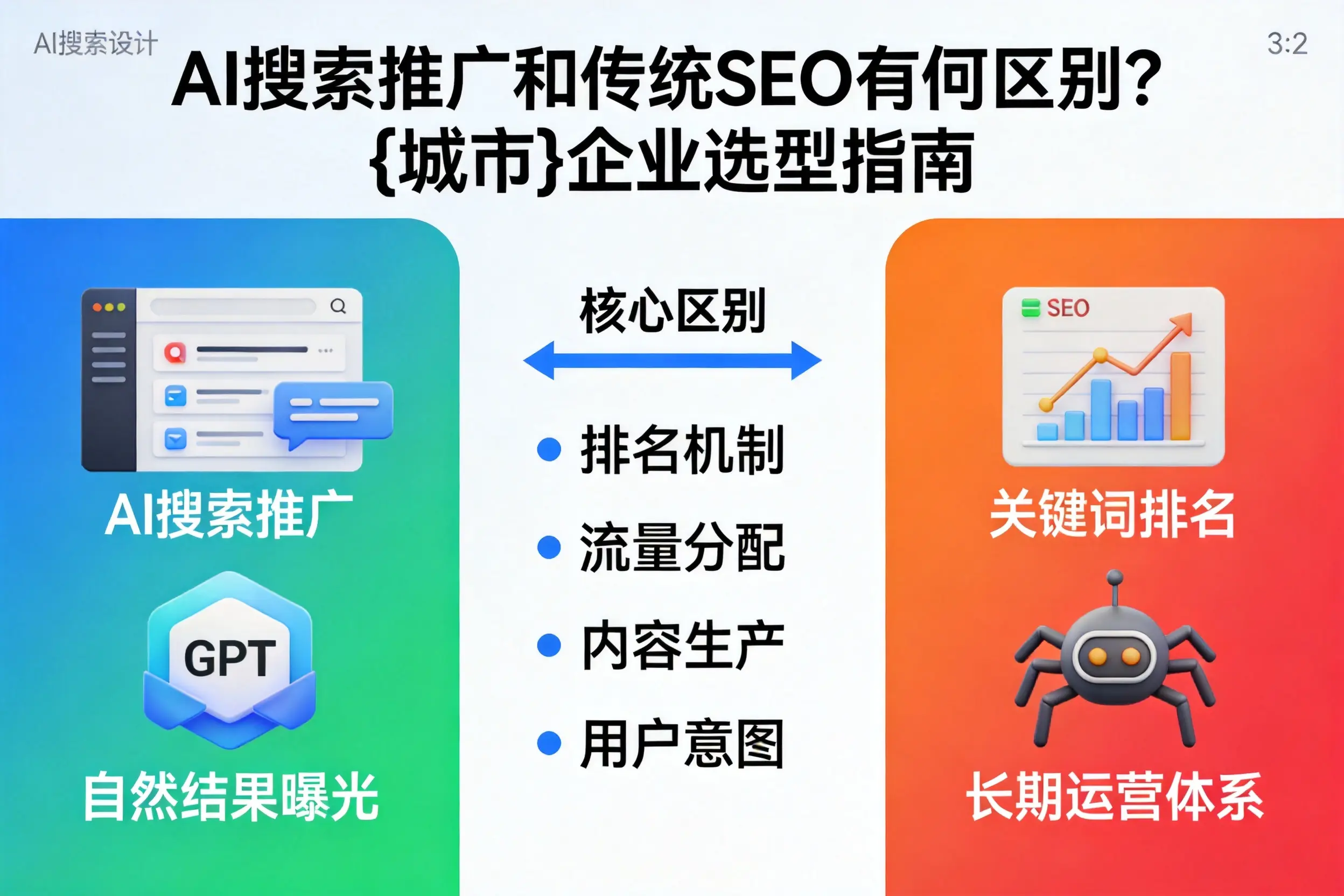 AI搜索推广和传统SEO有何区别?张家界企业选型指南