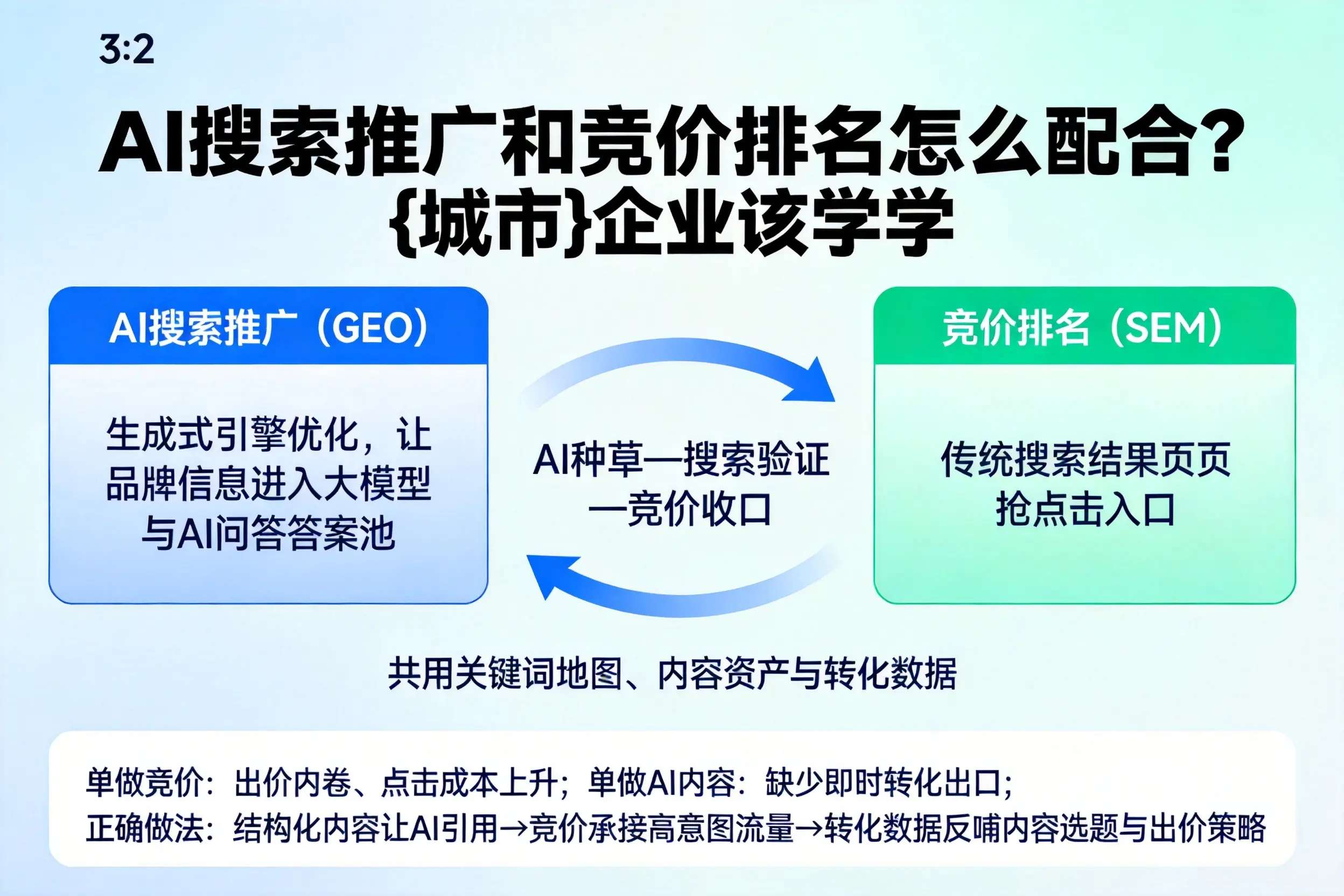 AI搜索推广和竞价排名怎么配合?张家界企业该学学