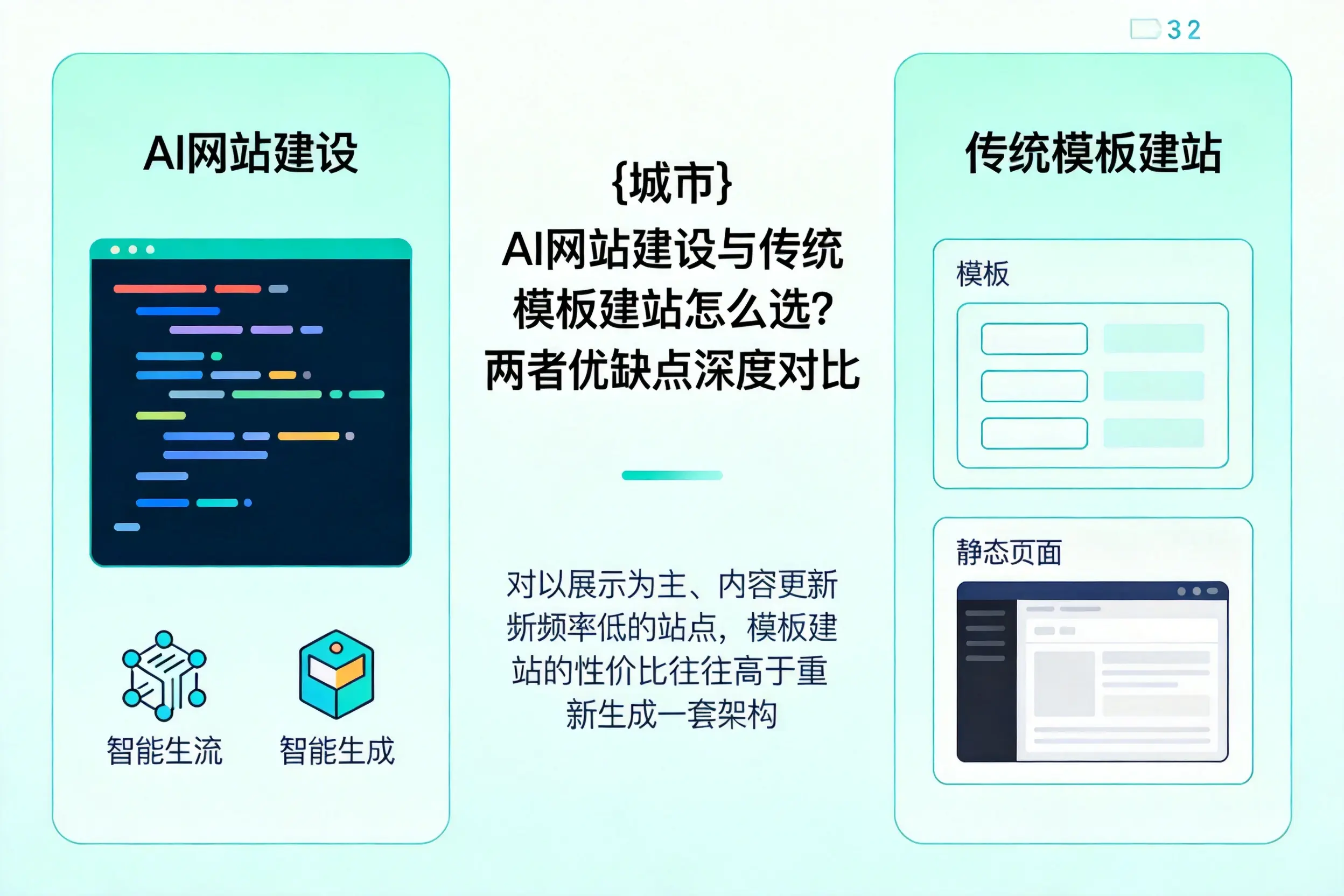 张家界AI网站建设与传统模板建站怎么选?两者优缺点深度对比
