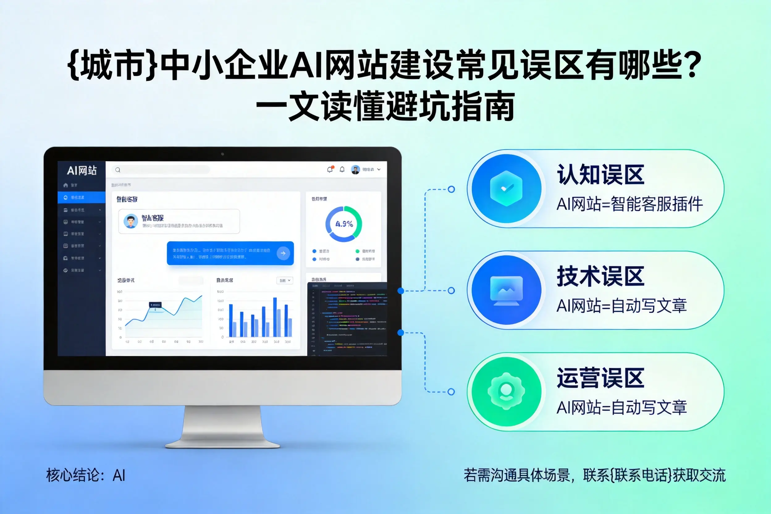 张家界中小企业AI网站建设常见误区有哪些?一文读懂避坑指南