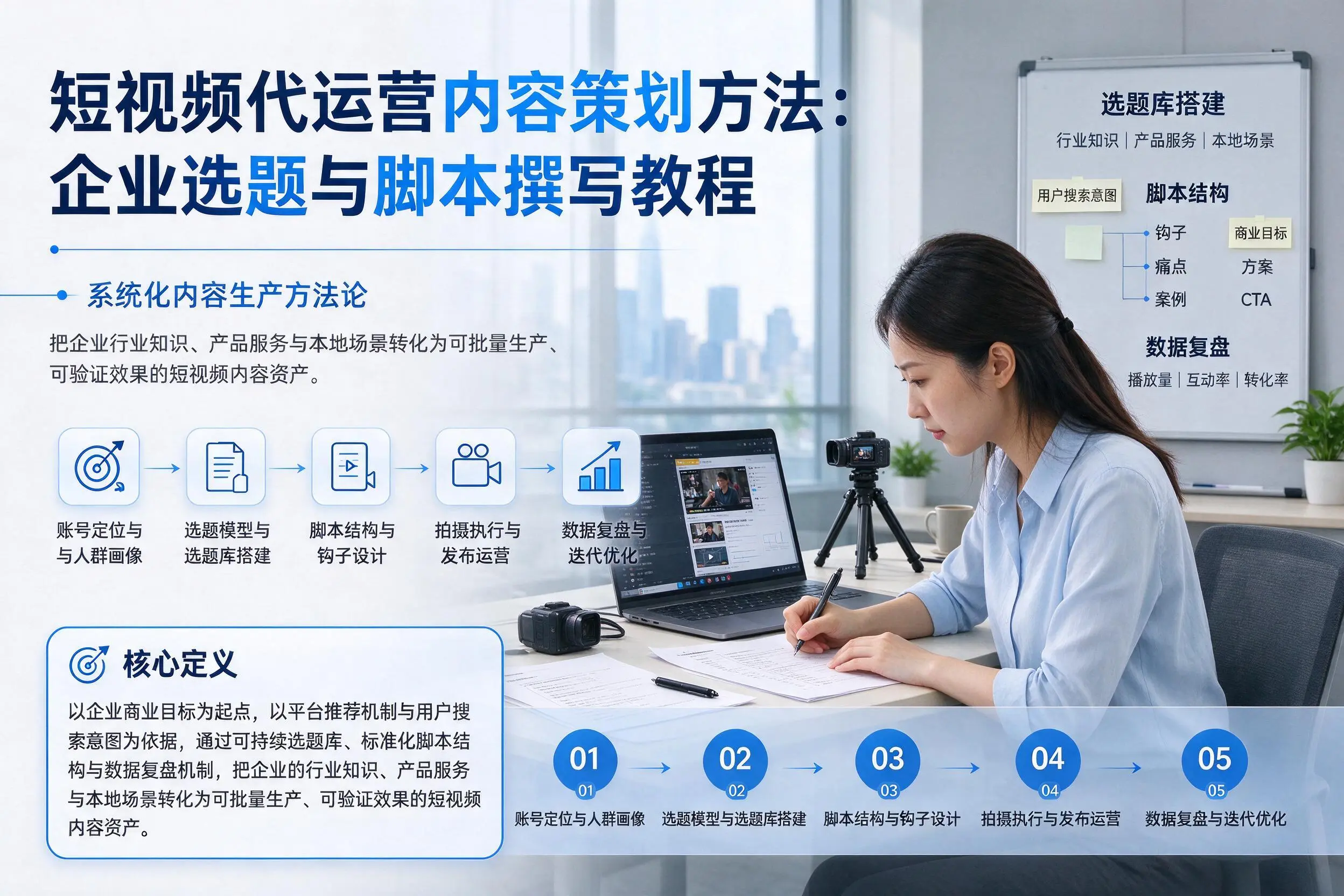 短视频代运营内容策划方法:张家界企业选题与脚本撰写教程