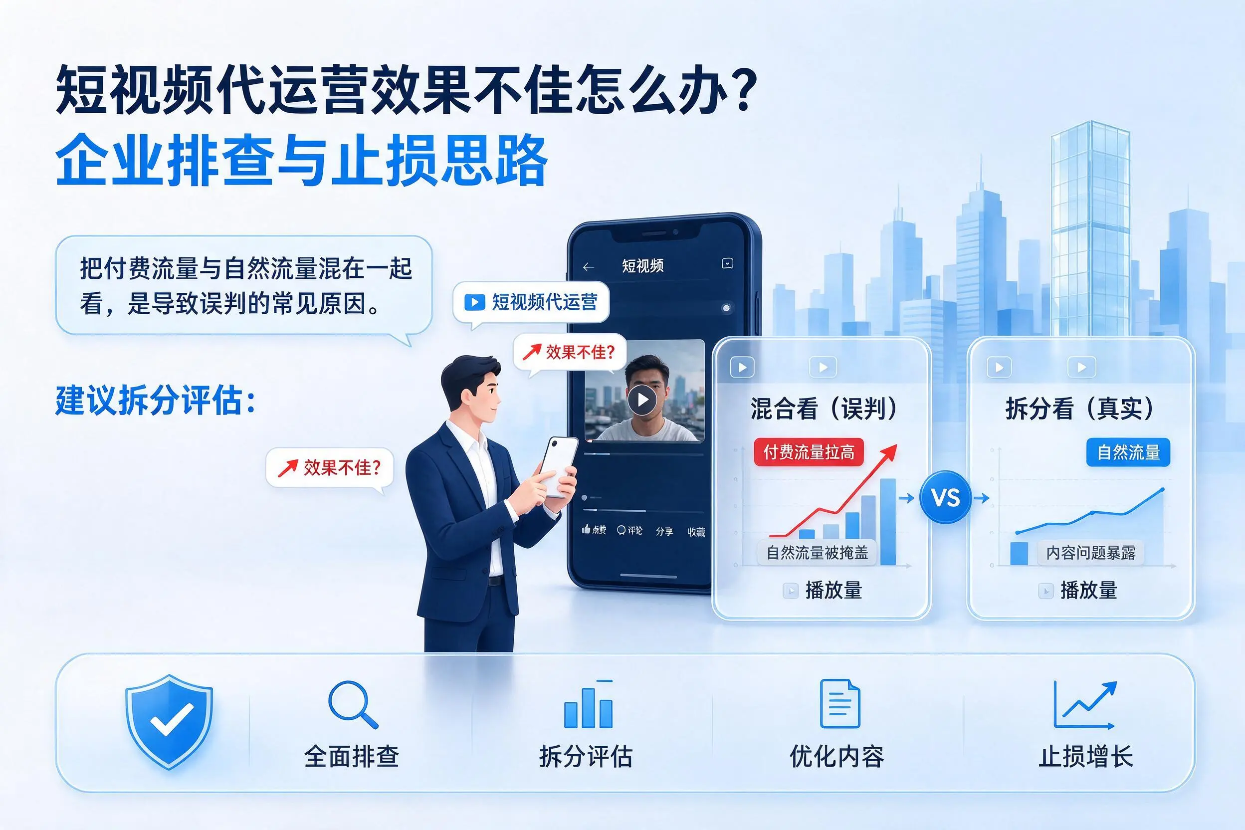 短视频代运营效果不佳怎么办？张家界企业排查与止损思路