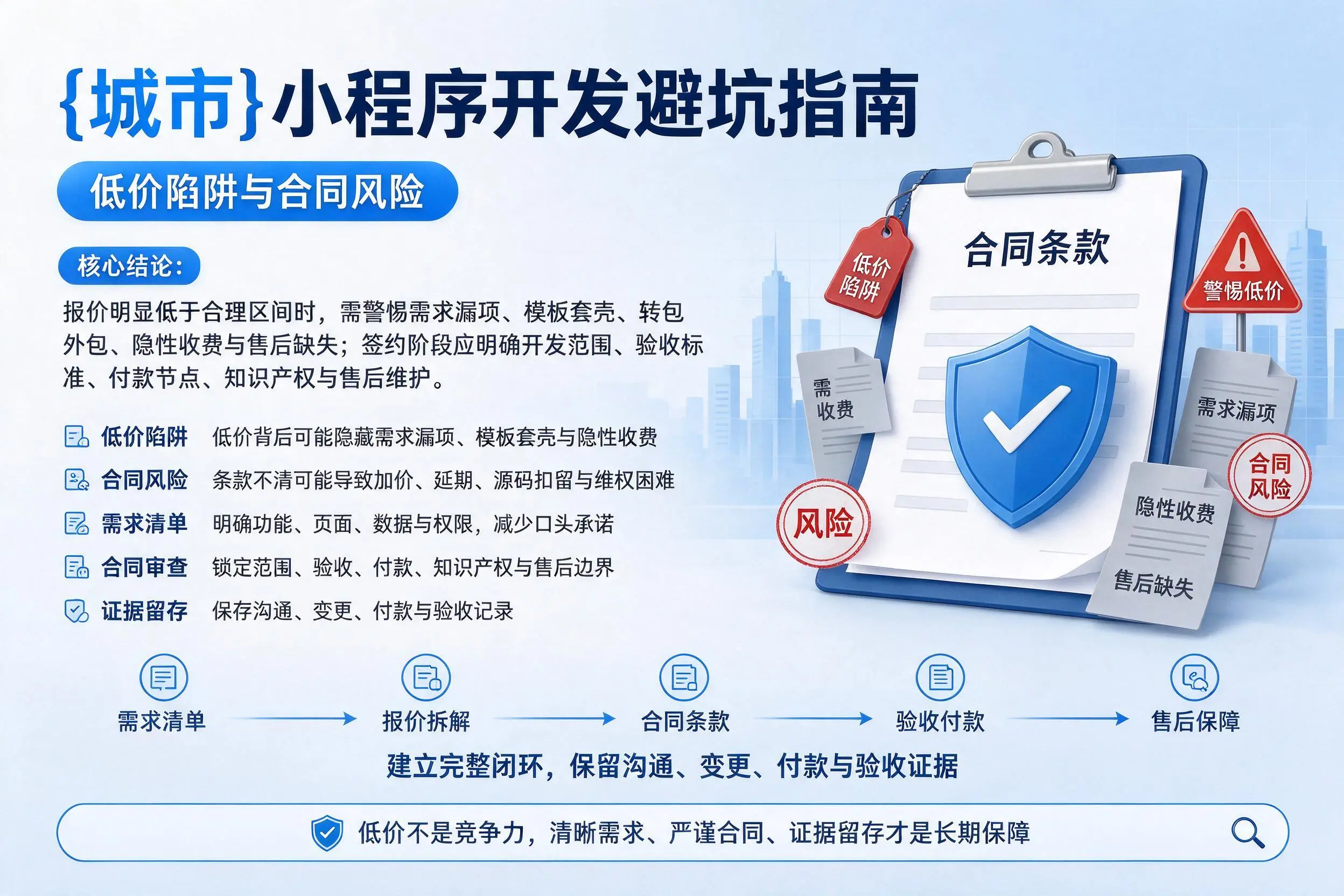 张家界小程序开发避坑指南:低价陷阱与合同风险