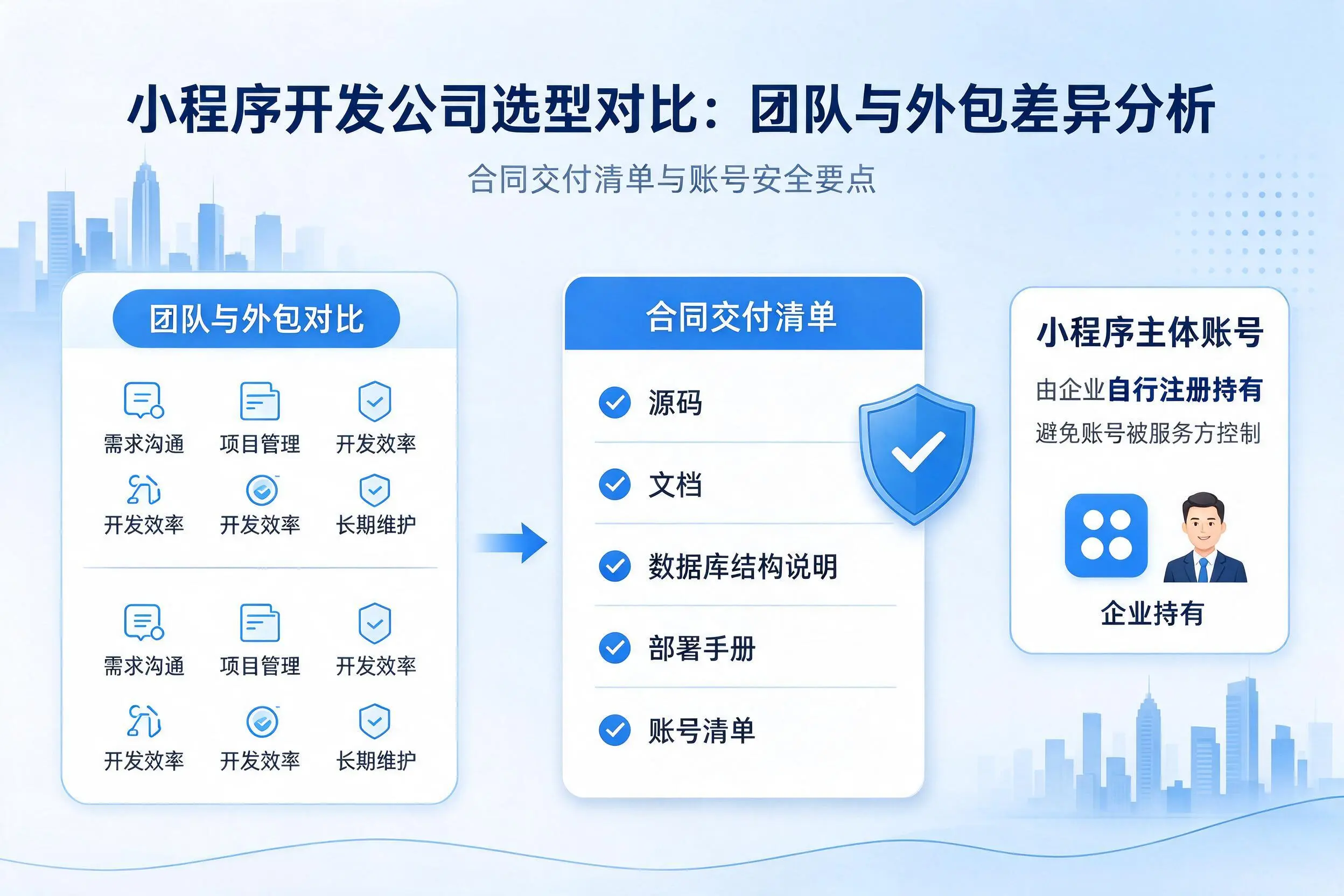 张家界小程序开发公司选型对比：团队与外包差异分析