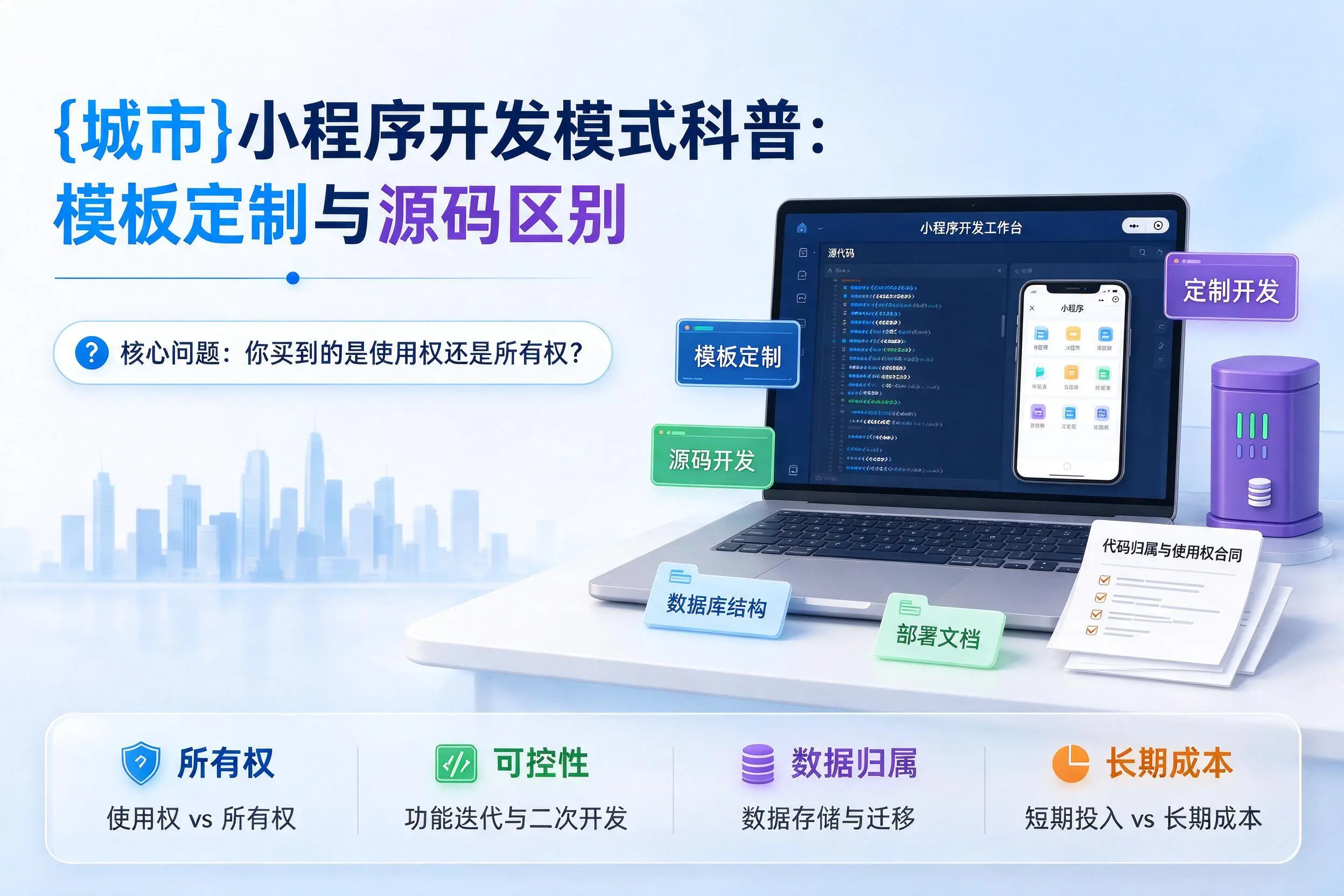 张家界小程序开发模式科普：模板定制与源码区别