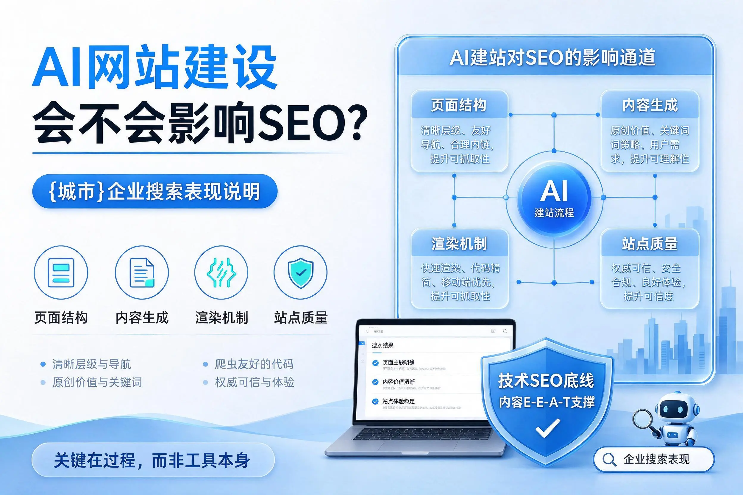 AI网站建设会不会影响SEO?张家界企业搜索表现说明