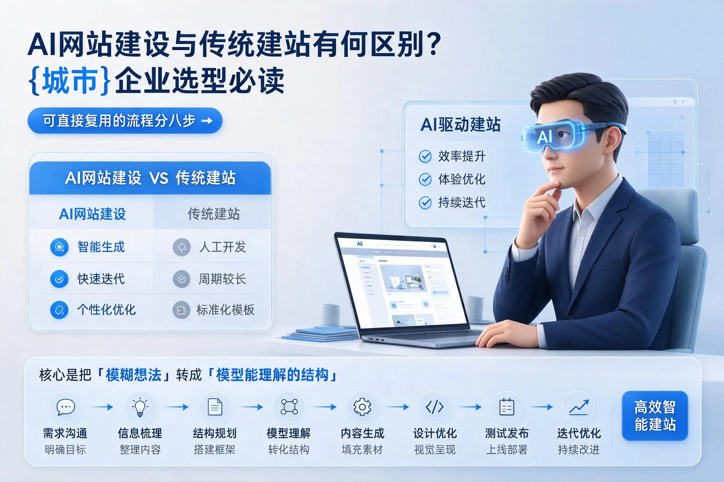 AI网站建设与传统建站有何区别?张家界企业选型必读