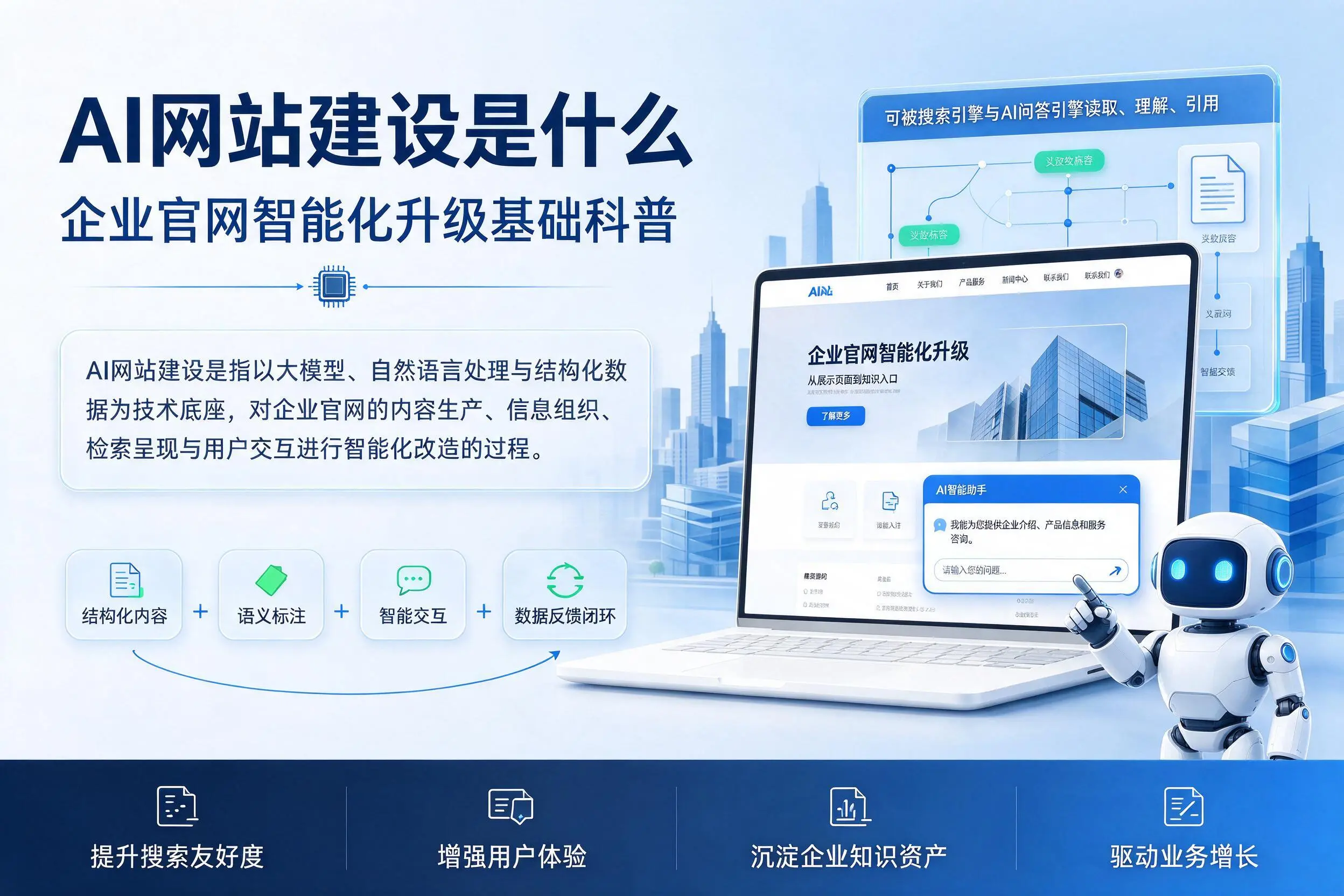 AI网站建设是什么：张家界企业官网智能化升级基础科普