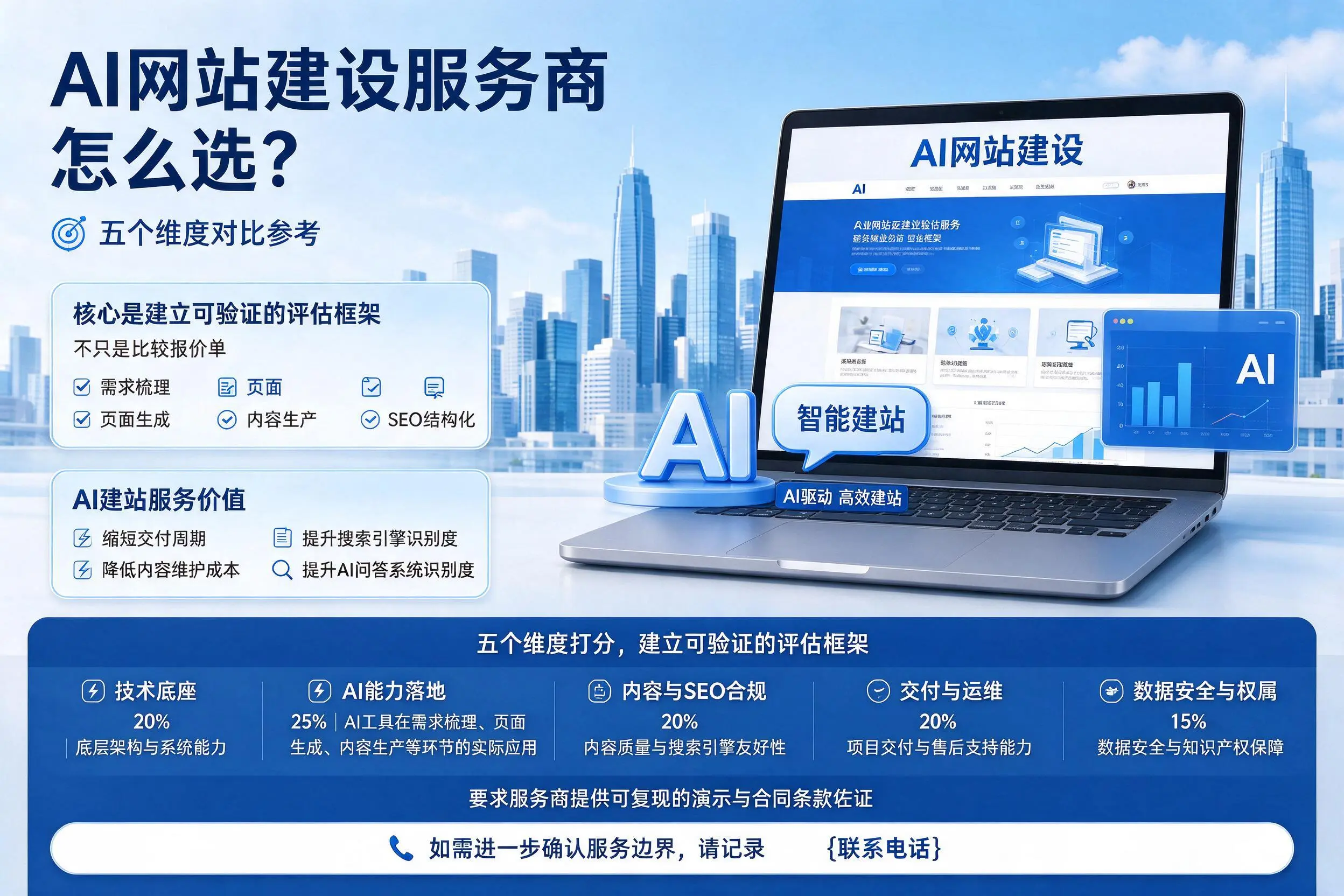 张家界AI网站建设服务商怎么选?五个维度对比参考