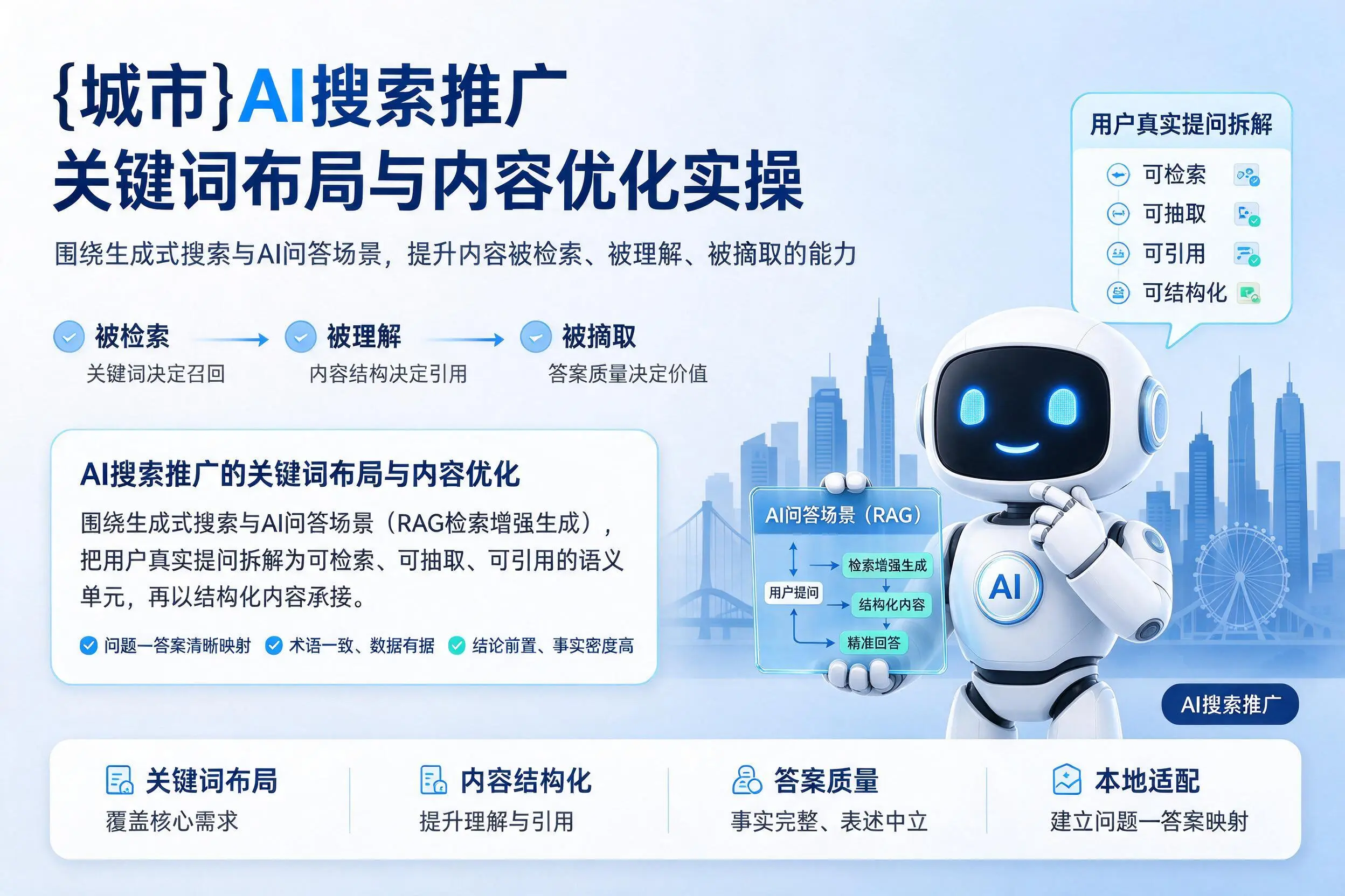 张家界AI搜索推广关键词布局与内容优化实操