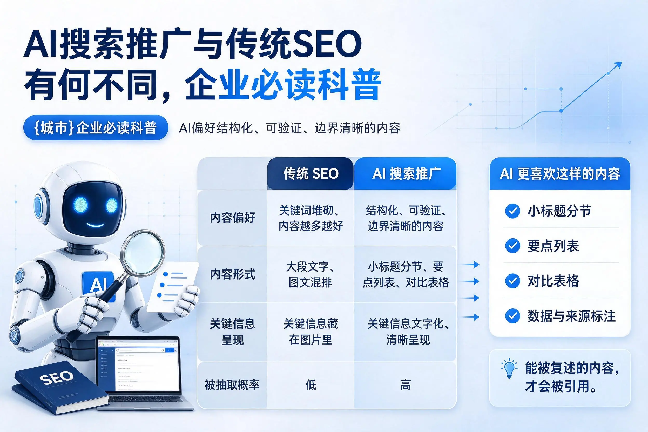 AI搜索推广与传统SEO有何不同，张家界企业必读科普